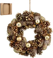 Mica Decorations krans eton 34cm goud - afbeelding 1