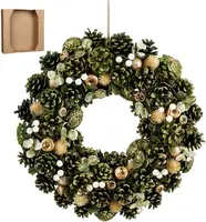 Mica Decorations krans georgie 45cm groen - afbeelding 1