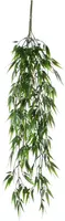 Mica Decorations kunst hangplant bamboe 76cm groen - afbeelding 1