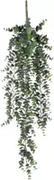 Mica Decorations kunst hangplant eucalyptus 78cm groen - afbeelding 1
