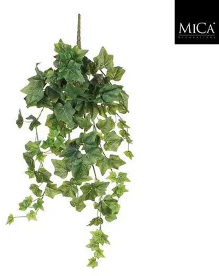 Mica Decorations kunst hangplant hedera 71cm groen - afbeelding 1