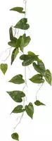 Mica Decorations kunst hangplant philodendron 115cm groen - afbeelding 1
