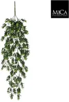 Mica Decorations kunst hangplant schefflera 75cm groen - afbeelding 1