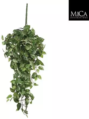 Mica Decorations kunst hangplant scindapsus 80cm groen - afbeelding 1