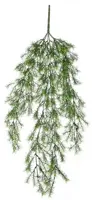 Mica Decorations kunst hangplant springeria 76cm groen - afbeelding 1