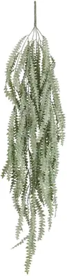 Mica Decorations kunst hangplant varen 102cm groen - afbeelding 1