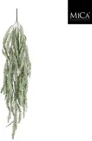 Mica Decorations kunst hangplant varen 102cm groen - afbeelding 1