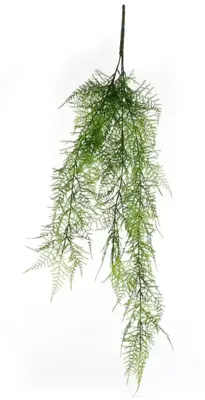 Mica Decorations kunst hangplant varen 80cm groen - afbeelding 1