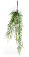 Mica Decorations kunst hangplant varen 80cm groen - afbeelding 1