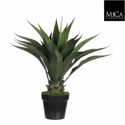Mica Decorations kunstplant agave 60cm groen - afbeelding 1
