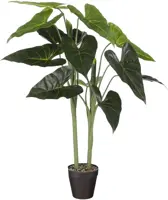 Mica Decorations kunstplant alocasia 100cm groen - afbeelding 1