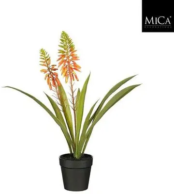 Mica Decorations kunstplant aloe vera 43cm groen - afbeelding 1