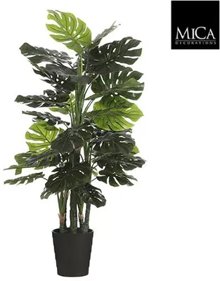 Mica Decorations kunstplant monstera 140cm groen - afbeelding 1