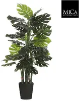 Mica Decorations kunstplant monstera 140cm groen - afbeelding 1