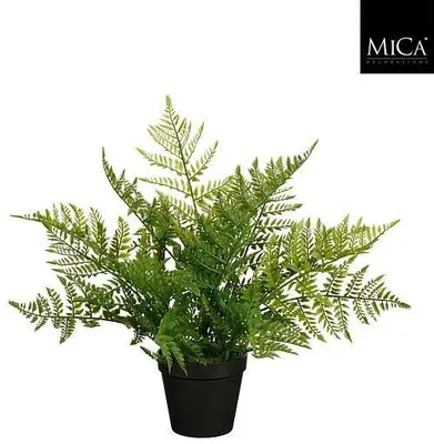 Mica Decorations kunstplant varen 40cm groen - afbeelding 1