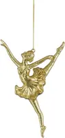 Mica Decorations kunststof kerst ornament ballerina 14cm goud kopen?