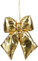 Mica Decorations kunststof kerst ornament strik 29cm goud kopen?