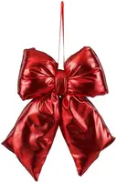 Mica Decorations kunststof kerst ornament strik 29cm rood kopen?