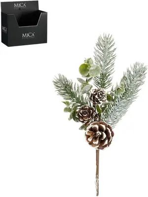 Mica Decorations kunsttak den 25cm groen - afbeelding 1