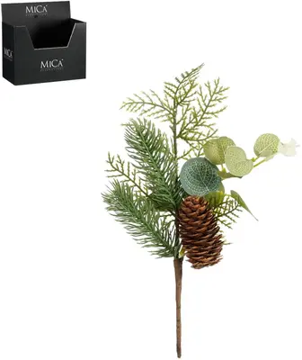 Mica Decorations kunsttak den 25cm groen - afbeelding 1
