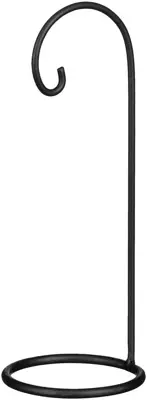 Mica Decorations ornament ijzer standaard 12x12x32cm zwart