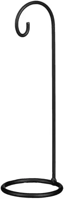 Mica Decorations ornament ijzer standaard 8x8x25cm zwart