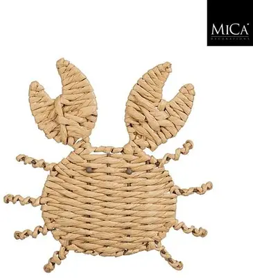 Mica Decorations ornament  krab 27x25x2cm bruin