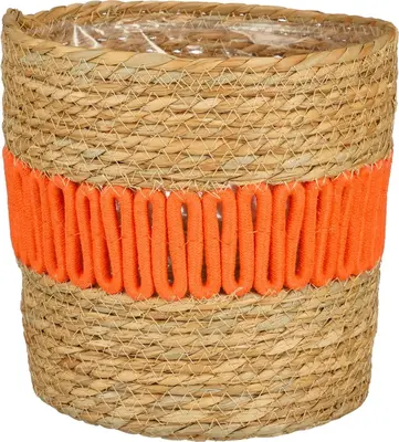 Mica Decorations Plantenmand Fernandez 14x15cm Oranje
