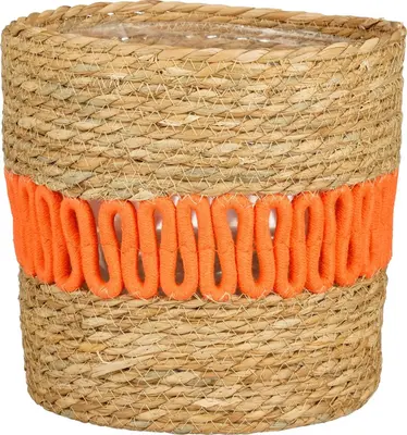 Mica Decorations Plantenmand Fernandez 16x17cm Oranje