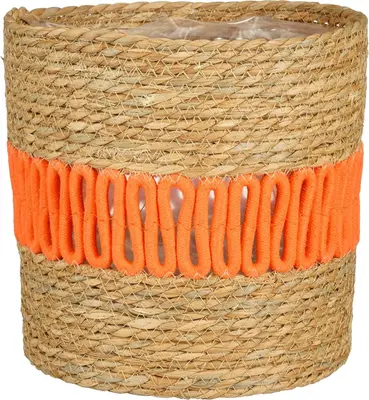 Mica Decorations Plantenmand Fernandez 18x19cm Oranje