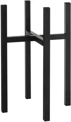 Mica Decorations plantenstandaard Ascot xl 34x34x49,5cm zwart - afbeelding 1
