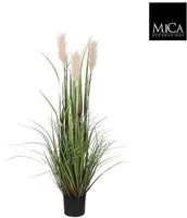 Mica Decorations pluimgras 120cm crème - afbeelding 1