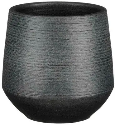 Mica Decorations Pot Evora 16x15cm zwart