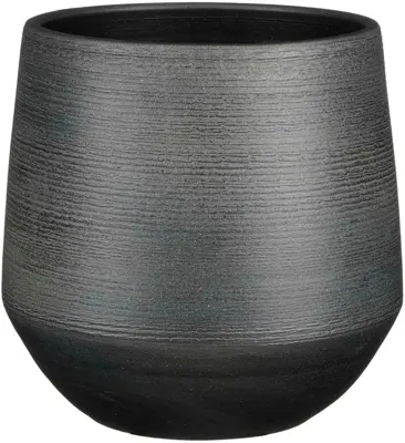Mica Decorations Pot Evora 24x23cm zwart