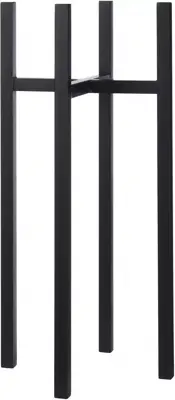 Mica Decorations pothouder Ascot 34x71 cm zwart