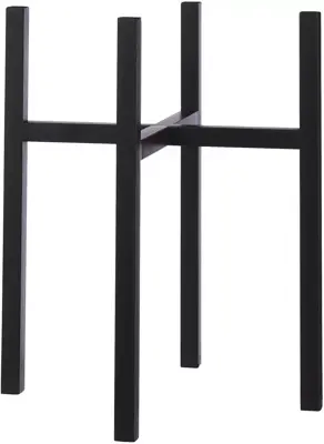 Mica Decorations pothouder Ascot 50 cm zwart