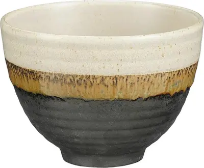 Mica Decorations schaal porselein ethan 10.5x8cm zwart
