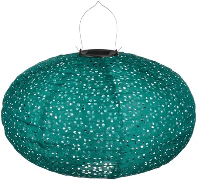 Mica Decorations Solar lantaarn led groen - 27 x 40 cm