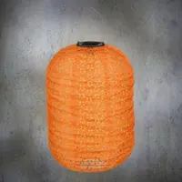 Mica Decorations Solar lantaarn led oranje - 40 x 25 cm - afbeelding 2