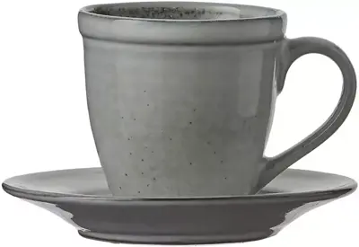 Mica Decorations Tabo kop en schotel grijs - l7,5xb4,5xh7,5cm