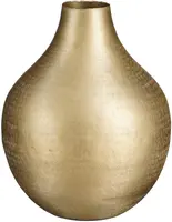 Mica Decorations vaas aluminium kyan 25x31cm champagne - afbeelding 1