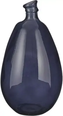 Mica Decorations vaas glas pinto 26x47cm zwart