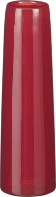 Mica Decorations vaas glas xandra single flower 7x23.5cm donker rood