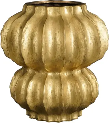 Mica Decorations vaas keramiek altea 33x35cm goud