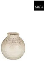 Mica Decorations vaas keramiek faye 18x18.5cm bruin kopen?