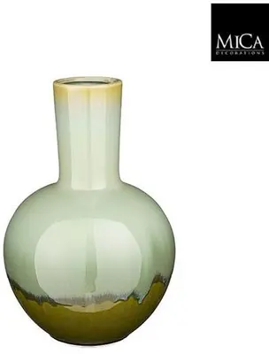 Mica Decorations vaas keramiek holm 27.5x42cm licht groen