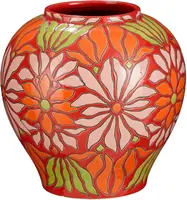 Mica Decorations vaas keramiek isabelle 28x28cm donker roze kopen?