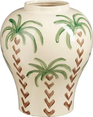 Mica Decorations vaas keramiek paradiso 26x31.5cm off white - afbeelding 1