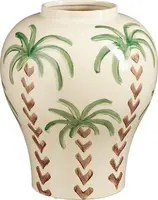 Mica Decorations vaas keramiek paradiso 26x31.5cm off white - afbeelding 1
