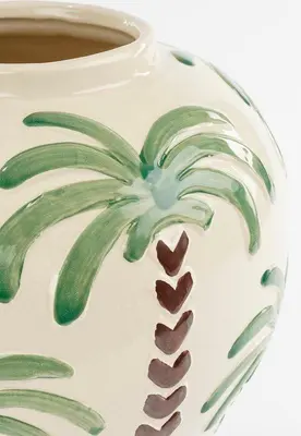 Mica Decorations vaas keramiek paradiso 26x31.5cm off white - afbeelding 2